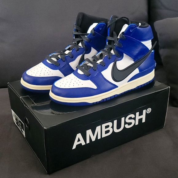 dunk high x ambush deep royal